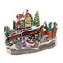 Animated Christmas Village with Train Station Musical Light-up Snowy Scene